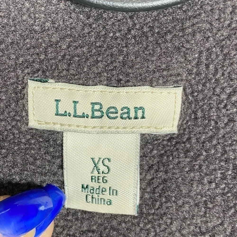 LL Bean Womens Fleece Lined Flannel Shirt Jacket Size xs - Picture 8 of 10